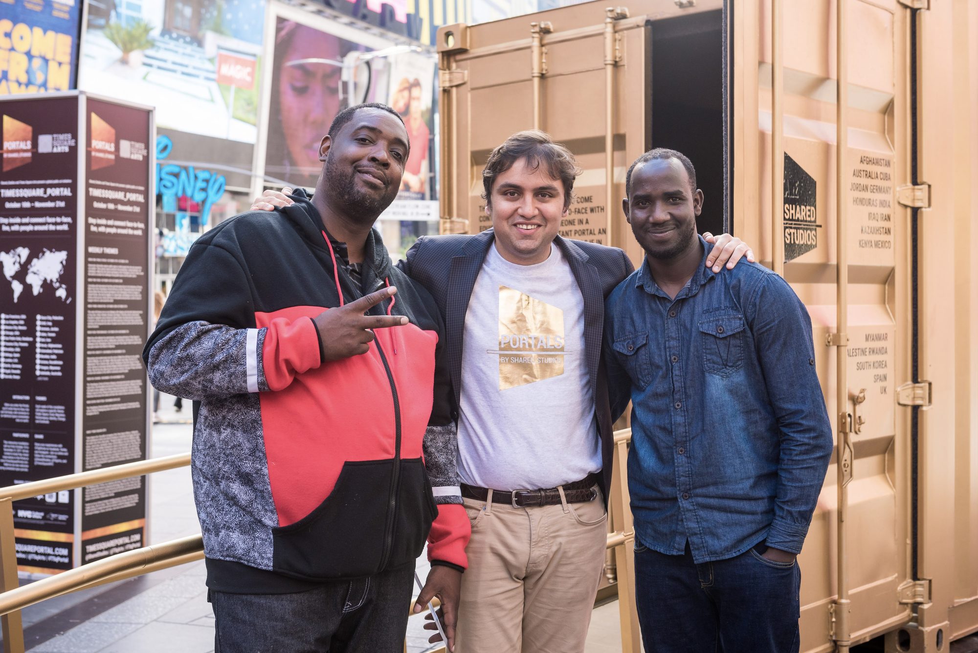Amar with Lewis Lee at the Milwaukee Portal