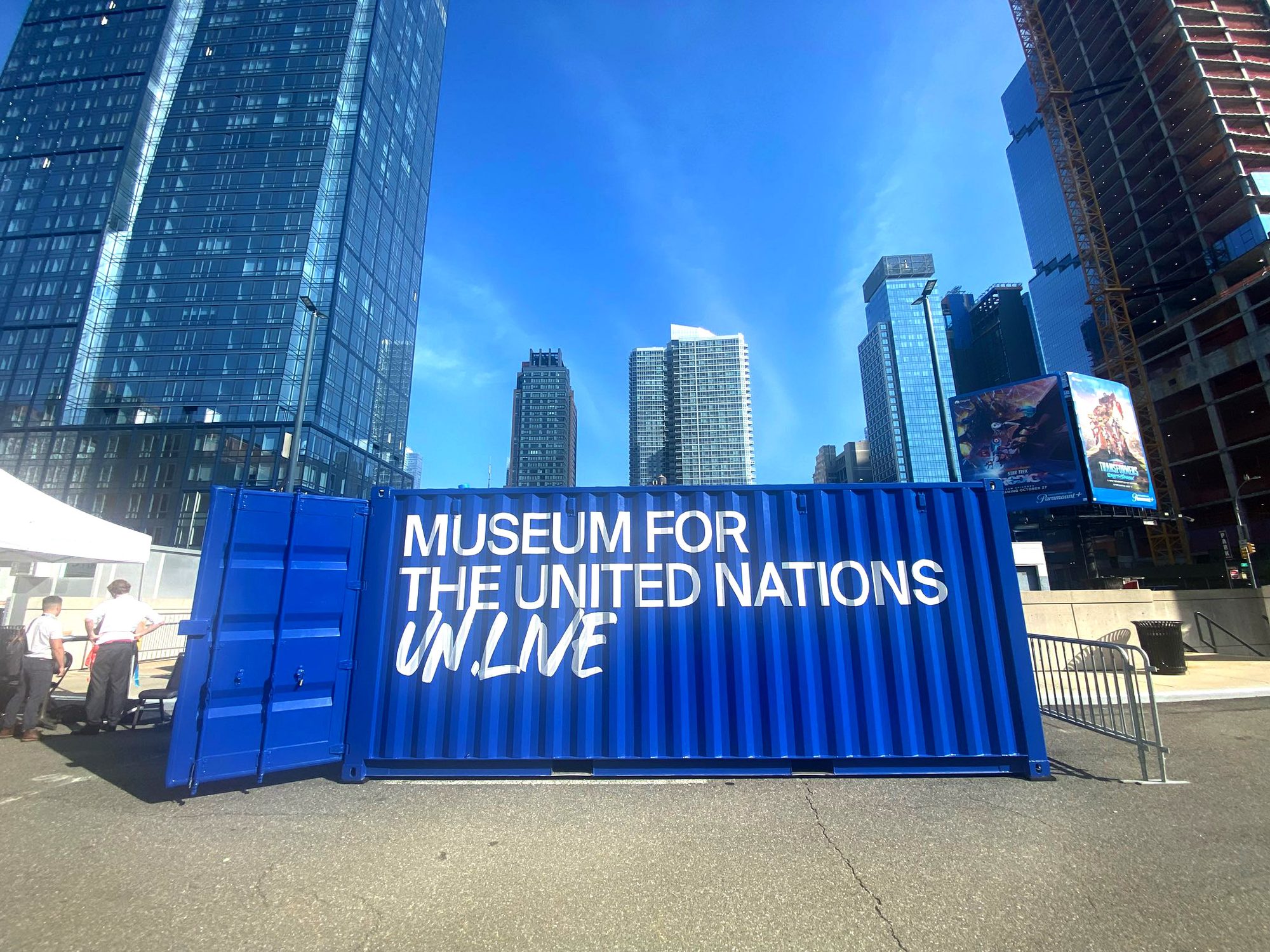 A Global We portal at the Javits Center
