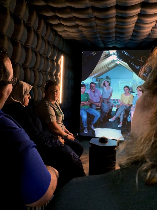 A Portal at a refugee camp on Lesvos