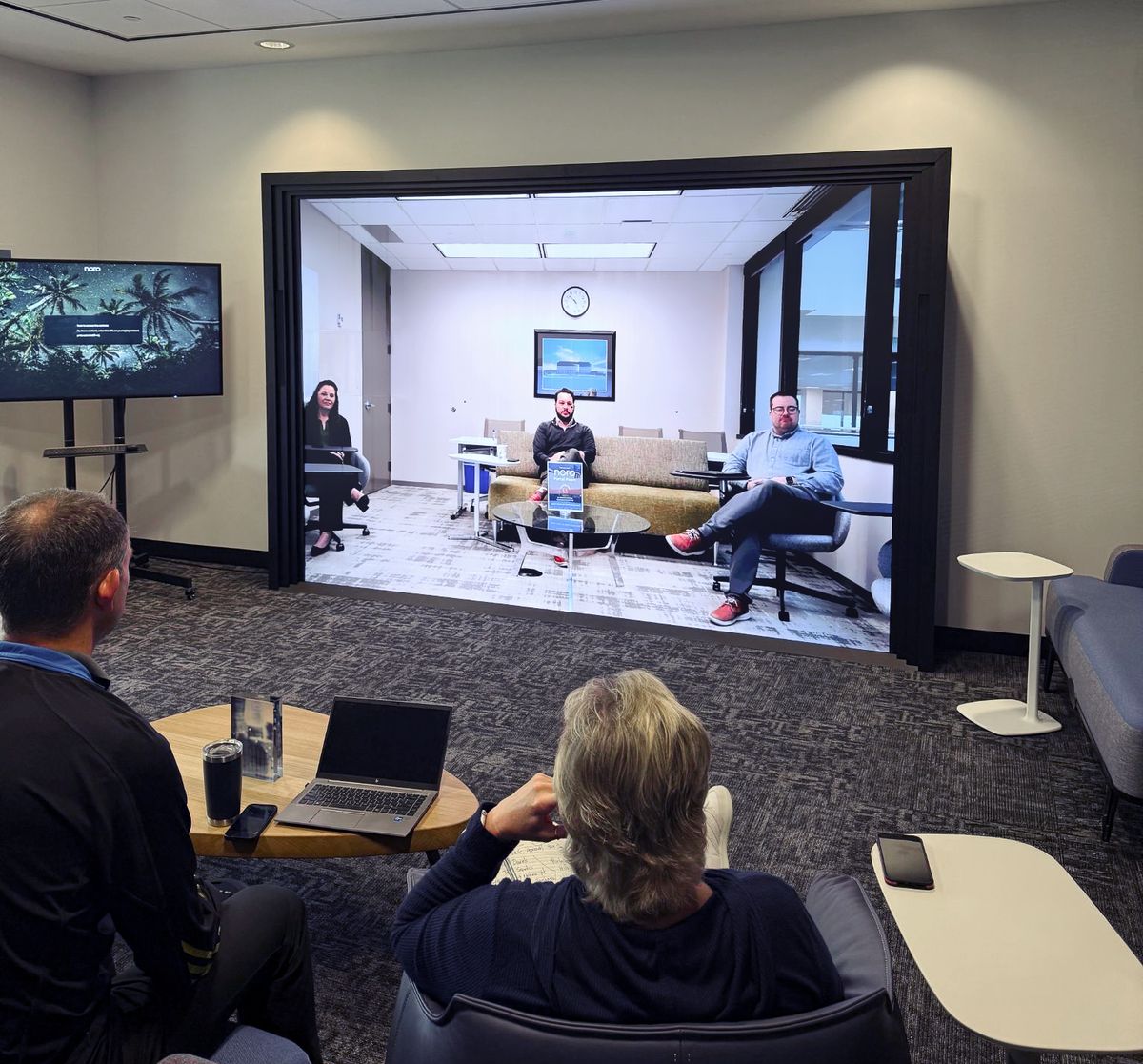 The Noro Room — two offices connected at life size